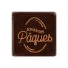 Carrés chocolat "Joyeuses Pâques" 3x3 cm (x 175)-Cerf Dellier Hot