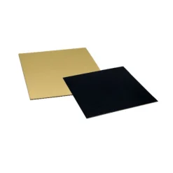Cartons carrés or/noir 28 x 28 cm PATISDECOR (x5)-Cerf Dellier Sale