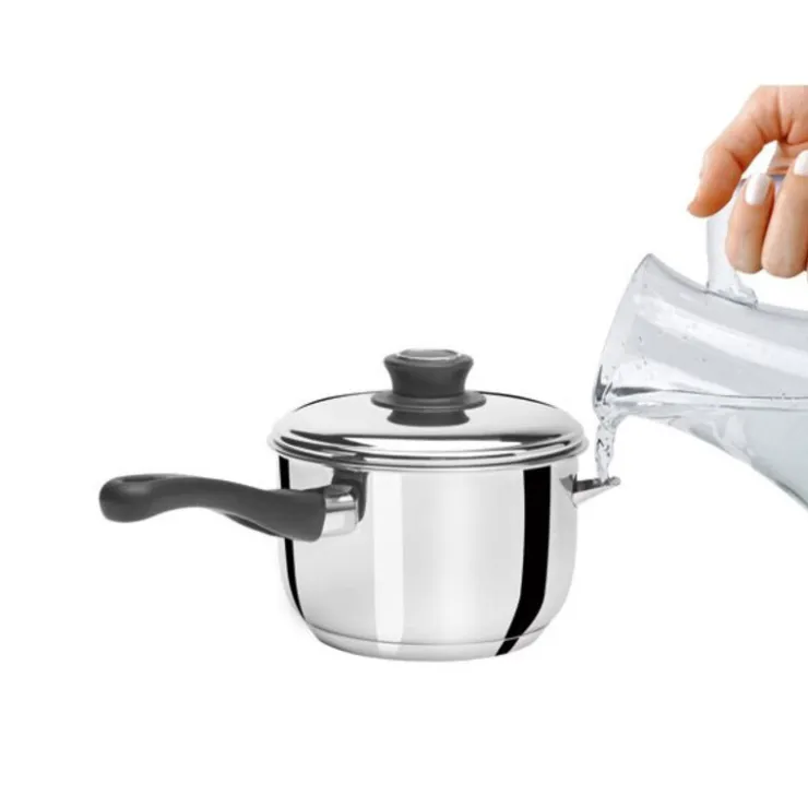 Casserole bain-marie avec couvercle inox 16 cm-Cerf Dellier New