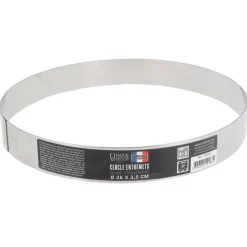 Cercle à entremets inox H 3,5 cm Ø 26 cm-Cerf Dellier Clearance