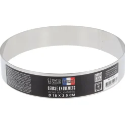 Cercle à entremets inox H 3,5 cm Ø 18 cm-Cerf Dellier Best