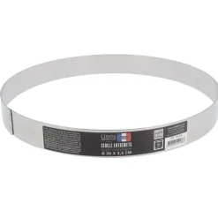 Cercle à entremets inox H 3,5 cm Ø 30 cm-Cerf Dellier Hot