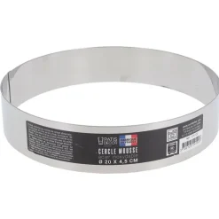 Cercle à mousse inox H 4,5 cm Ø 20 cm-Cerf Dellier Online