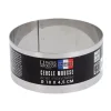 Cercle à mousse inox H 4,5 cm Ø 10 cm-Cerf Dellier Sale