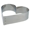 Cercle à pâtisserie cœur inox 16 cm H 4,5 cm-Cerf Dellier Clearance