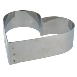 Cercle à pâtisserie cœur inox 16 cm H 4,5 cm-Cerf Dellier Clearance