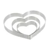Cercle à tarte cœur perforé inox H 2 cm De Buyer-Cerf Dellier Sale