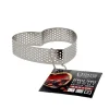 Cercle à tarte perforé coeur inox H 2 cm Ø 8 cm-Cerf Dellier Clearance