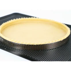 Cercle à tarte perforé inox H 2 cm Ø 20 cm-Cerf Dellier
