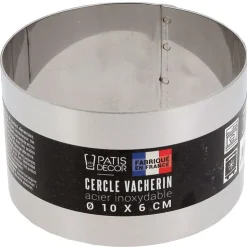 Cercle à vacherin inox H 6 cm Ø 10 cm-Cerf Dellier Online