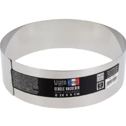 Cercle à vacherin inox H 6 cm Ø 20 cm-Cerf Dellier New