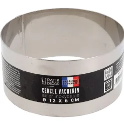 Cercle à vacherin inox H 6 cm Ø 12 cm-Cerf Dellier Hot