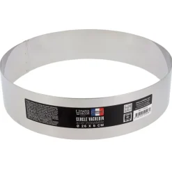 Cercle à vacherin inox H 6 cm Ø 26 cm-Cerf Dellier