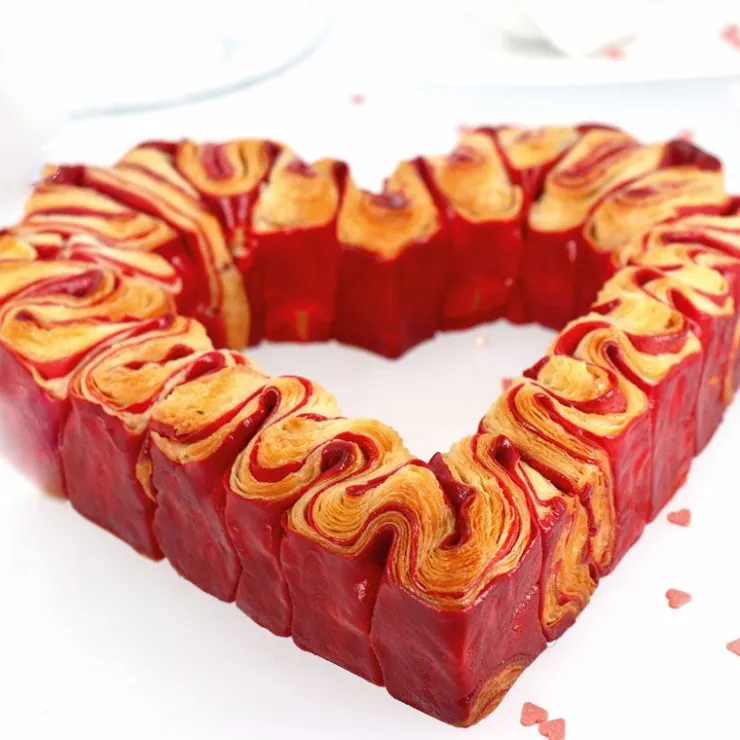 Cercle mousse coeur 24 cm H 4,5 cm-Cerf Dellier Best