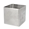 Cercle perforé carré en acier inoxydable carré - 8 x 8 x 8 cm-Cerf Dellier New