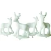 Cerf et biche blancs sur pique (x24)-Cerf Dellier Best