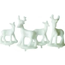 Cerf et biche blancs sur pique (x24)-Cerf Dellier Best