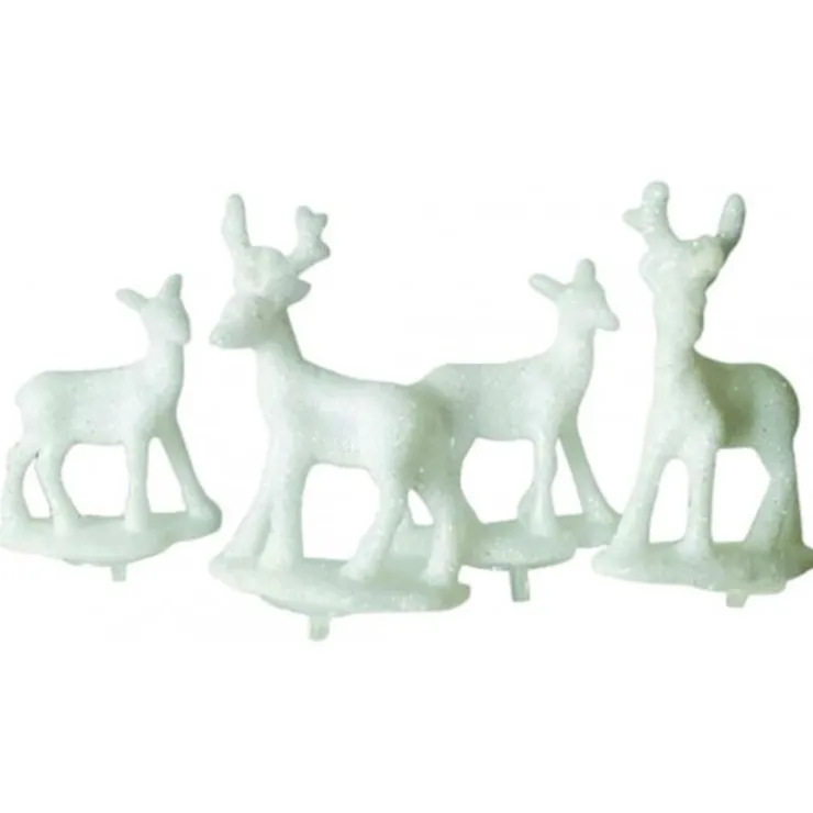 Cerf et biche blancs sur pique (x24)-Cerf Dellier Best
