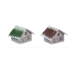 Chalets blancs en azyme assortis (x70)-Cerf Dellier New