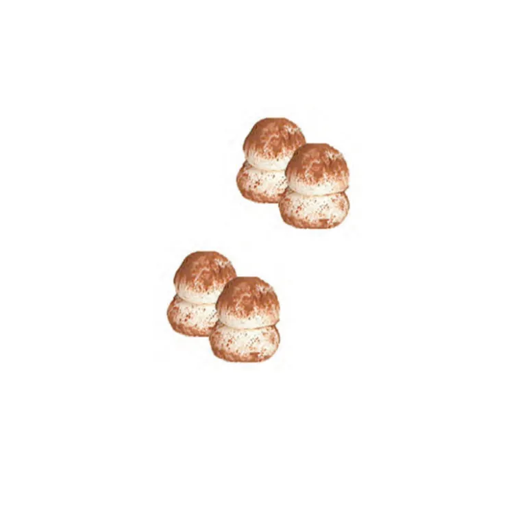 Champignon cacao ø 1,7 cm (x100)-Cerf Dellier New