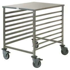 Chariot de fermentation inox 60x80 cm entrée 600 8 niveaux-Cerf Dellier New