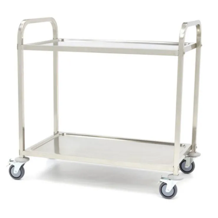 Chariot de Service Inox 2 niveaux-Cerf Dellier Clearance