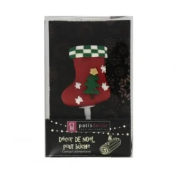 Chaussette de Noël décorée sur pique-Cerf Dellier Hot
