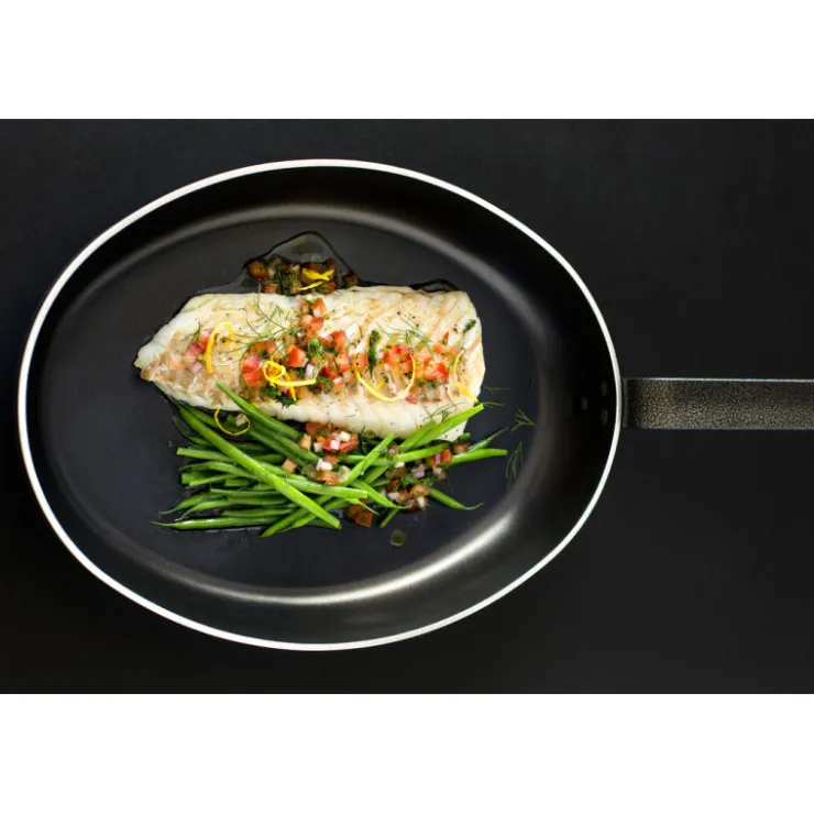 Chef poêle ovale anti-adhérente 40 cm-Cerf Dellier Best