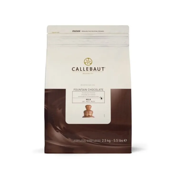 Chocolat au Lait pour Fontaine 2,5 kg Callebaut-Cerf Dellier Sale