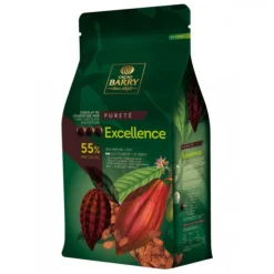 Chocolat de Couverture Noir Excellence pistoles 55 % 5 kg-Cerf Dellier Hot