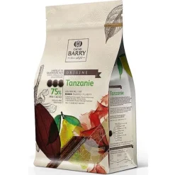 Chocolat de Couverture Noir Tanzanie 75 % 2,5 Kg-Cerf Dellier Clearance