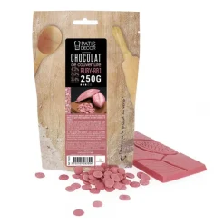 Chocolat de couverture Ruby 47,3 % Barry 250 g-Cerf Dellier New
