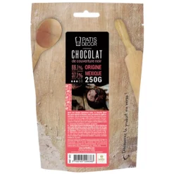 Chocolat Noir origine Mexique 66 % Barry 250 g-Cerf Dellier Outlet