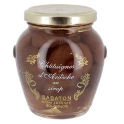 Châtaignes d'Ardèche au sirop AOP Sabaton 380 g-Cerf Dellier