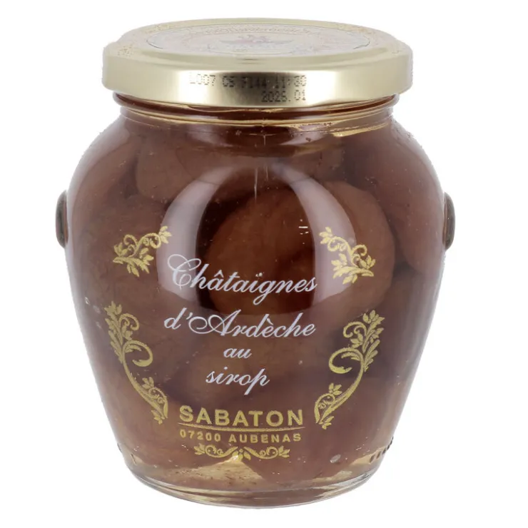 Châtaignes d'Ardèche au sirop AOP Sabaton 380 g-Cerf Dellier