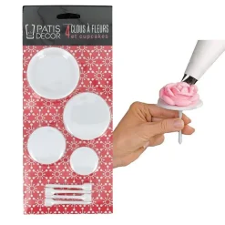 Clous à fleurs et à cupcakes (x4)-Cerf Dellier Discount
