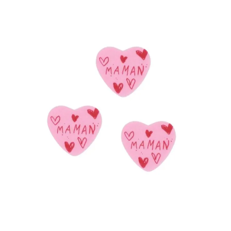Coeurs azyme Maman (x24)-Cerf Dellier
