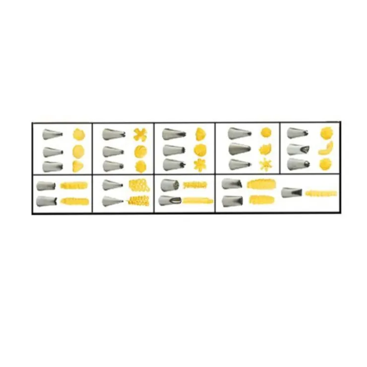 Coffret 24 douilles décors fins inox-Cerf Dellier Online