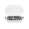 Coffret 55 douilles décors fins assorties inox-Cerf Dellier Online