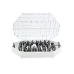 Coffret 55 douilles décors fins assorties inox-Cerf Dellier Online
