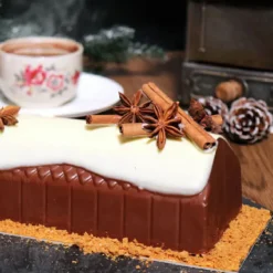Coffret Ma Bûche de Noël au Spéculoos-Cerf Dellier Outlet