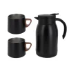 Coffret thermos + tasses noires-Cerf Dellier Online