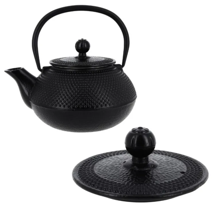 Coffret théière + tasses à points en fer noir - 900 ml-Cerf Dellier Hot