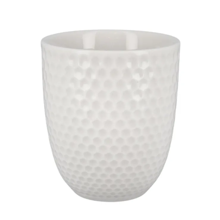 Coffret théière + tasses en céramique blanche - 900 ml-Cerf Dellier Discount