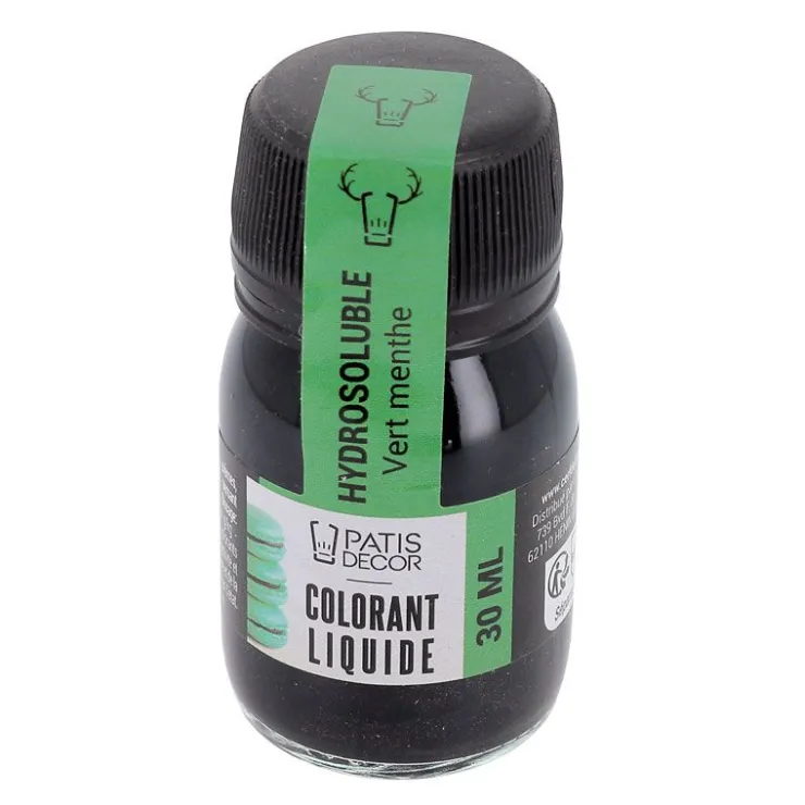 Colorant liquide hydrosoluble vert menthe 30 ml-Cerf Dellier Outlet