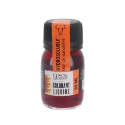 Colorant liquide hydrosoluble orange mandarine 30 ml-Cerf Dellier Best