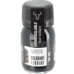 Colorant liquide hydrosoluble noir brillant 30 ml-Cerf Dellier Outlet