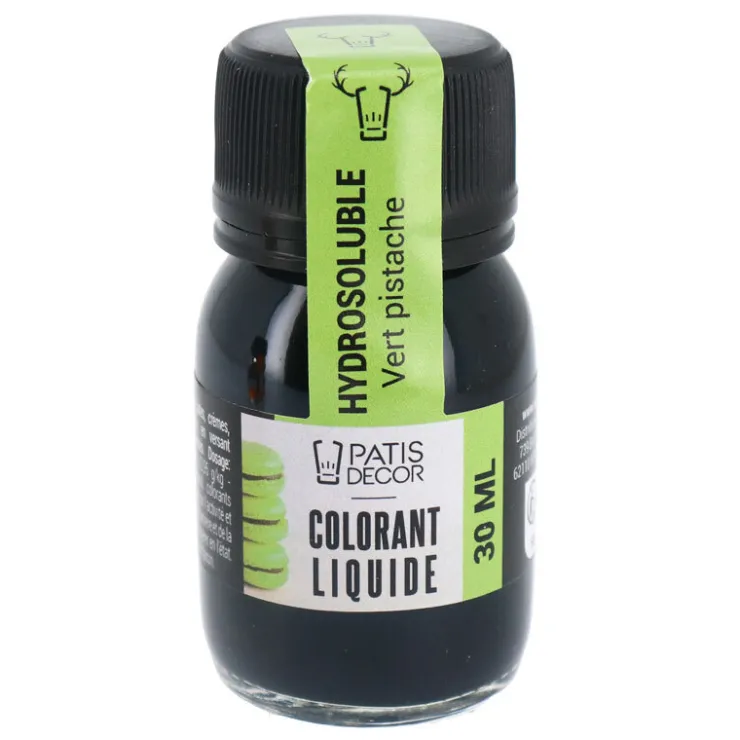 Colorant liquide hydrosoluble vert pistache 30 ml-Cerf Dellier Sale