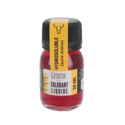 Colorant liquide hydrosoluble jaune ananas 30 ml-Cerf Dellier Hot