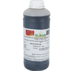 Colorant liquide hydrosoluble brun caramel 1L-Cerf Dellier Outlet